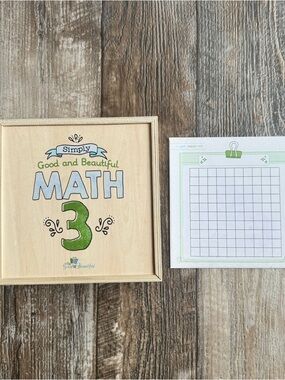 The Good And The Beautiful Math 3 Manipulative Box — Original Wooden Box